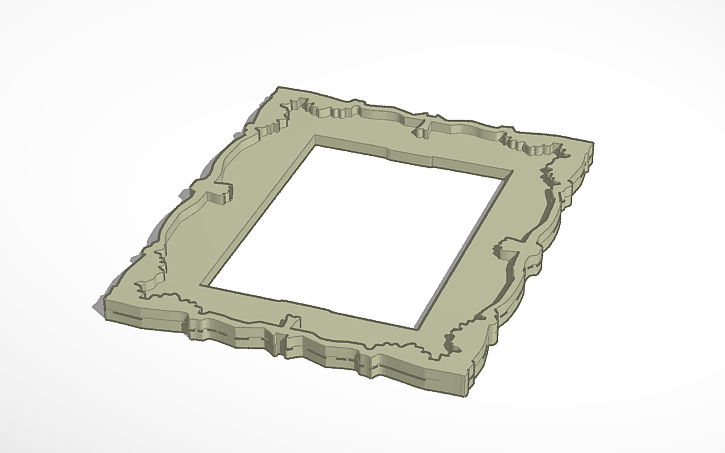 3D design Picture frame - Tinkercad