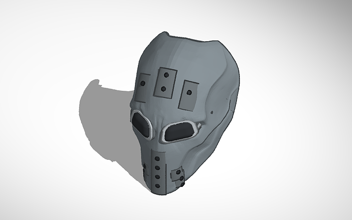 3D design TWD Masked Man's Mask - Tinkercad