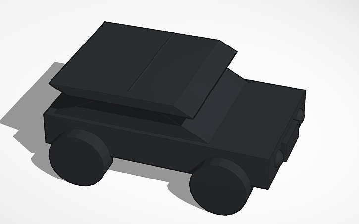 3D design Automovil - Tinkercad