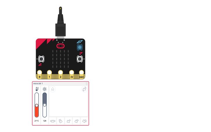 Circuit design Micro:Bit Timer - Tinkercad