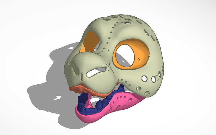 Derg Design 3D design noodle derg head base - Tinkercad