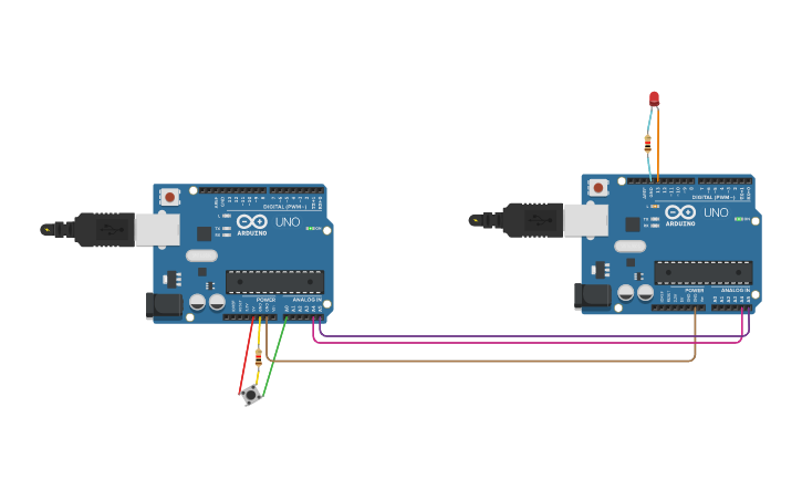 Arduino Interconnect Circuit design Interfacing two Arduino boards using I2C serial ...