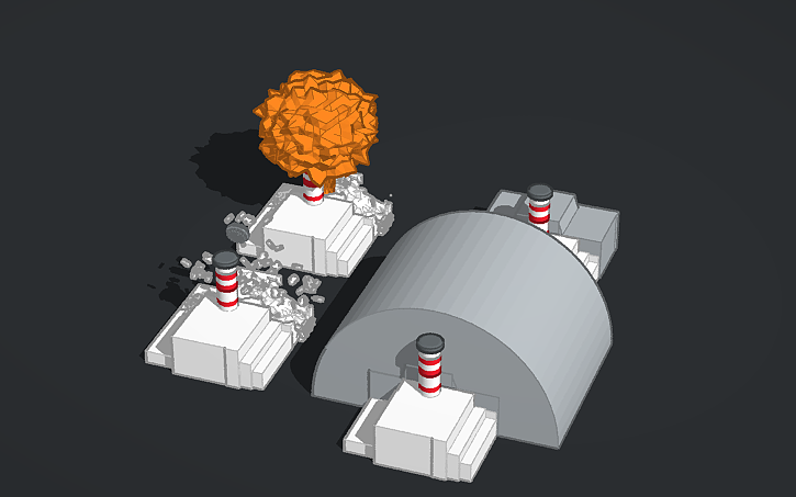 3D design Chernobyl - Tinkercad