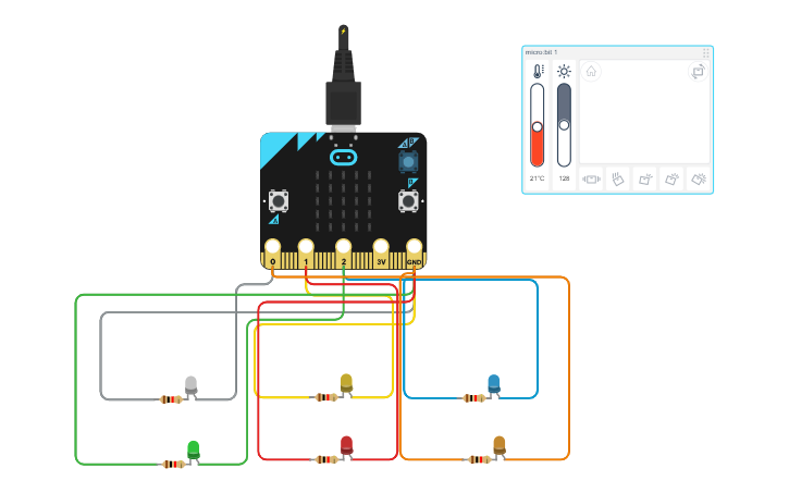 Using Micro Bit With External Components Tinkercad Tutorial Circuit design Micro:bit With LED (02) - Tinkercad