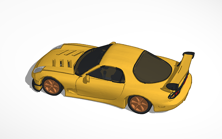 3D design Takahashi's Mazda Rx7 Fd3s - Tinkercad