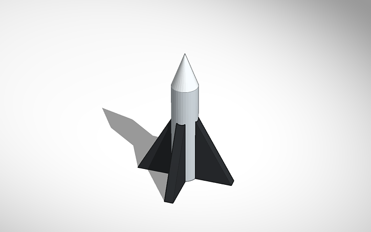 3D design Rocket - Tinkercad