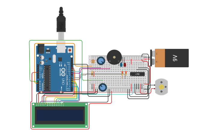 Circuit design Proyecto final - Tinkercad