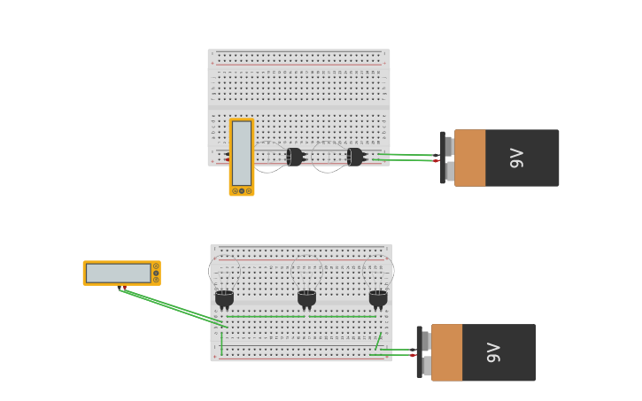 Circuit design SERIES AND PARALLEL - Tinkercad