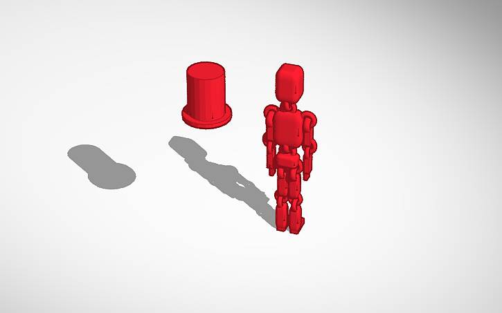 3D design Ragdoll fidgit - Tinkercad