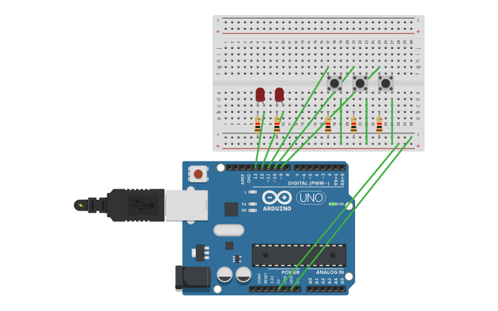 Circuit design sim 3 6.2 - Tinkercad