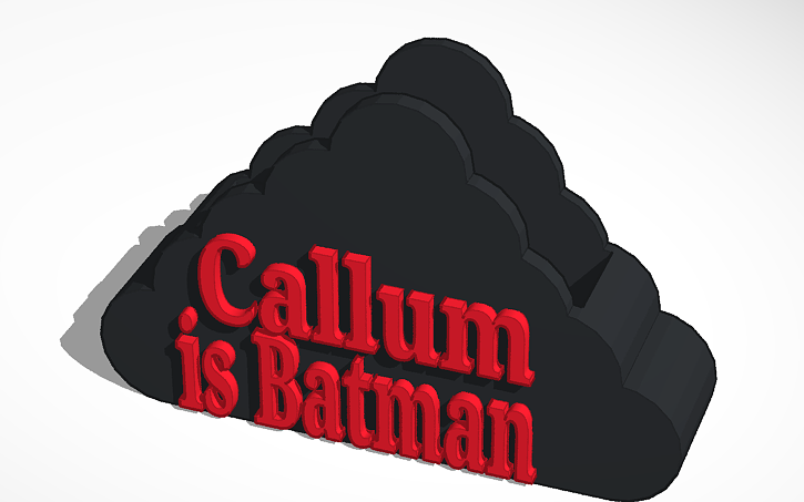 3D design rain cloud - Tinkercad