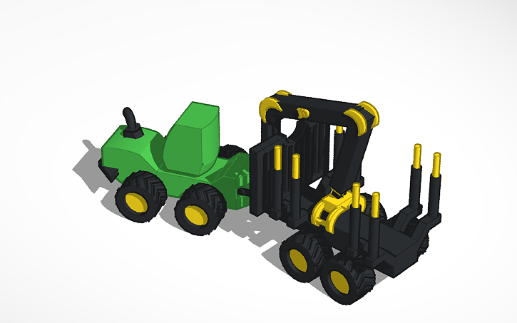 709 Tinker 3D design tractor - Tinkercad