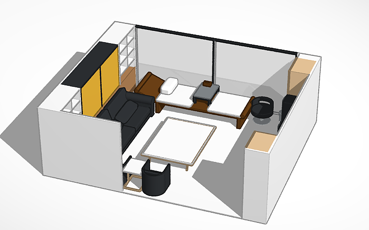 3D design Living Room - Tinkercad