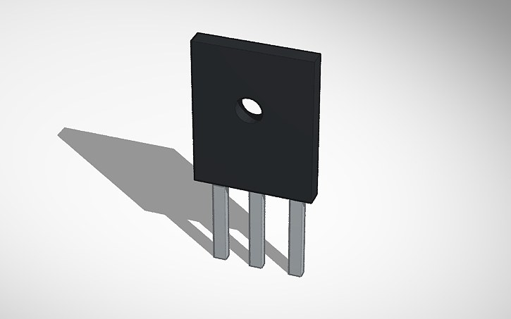3D design Transistor - Tinkercad