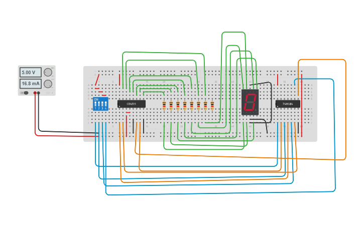 Circuit design DLD PAPER - Tinkercad