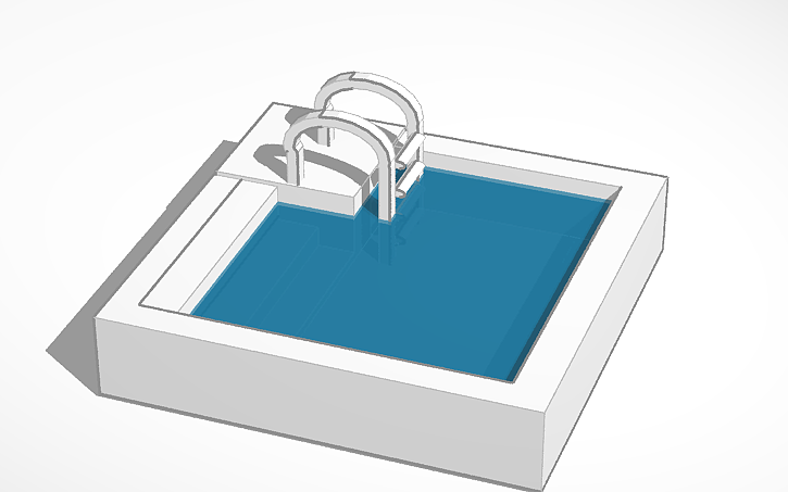 3D design SWIMMING POOL - Tinkercad