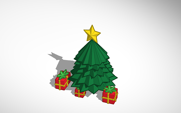 3D design Christmas tree - Tinkercad