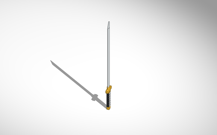 3D design Katana - Tinkercad