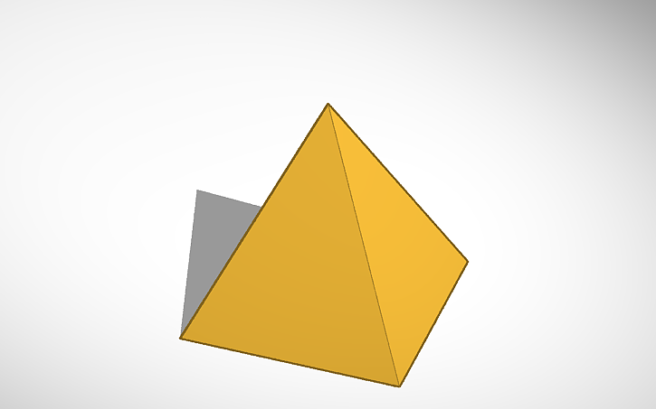 3D design пирамида Хеопса - Tinkercad