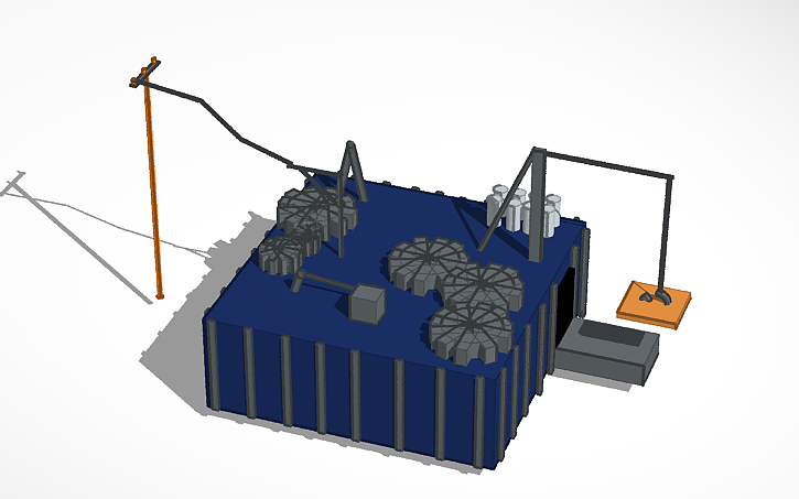 3D design factorio assembler - Tinkercad