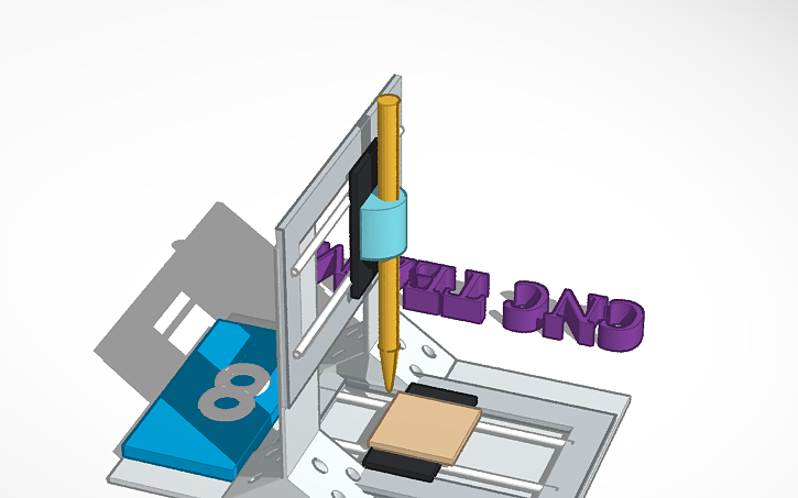 3D design SoDP - Arduino Based 2D Plotter - Tinkercad