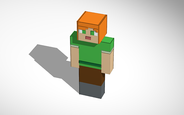 Minecraft Alex Design 3D design Minecraft Alex - Tinkercad