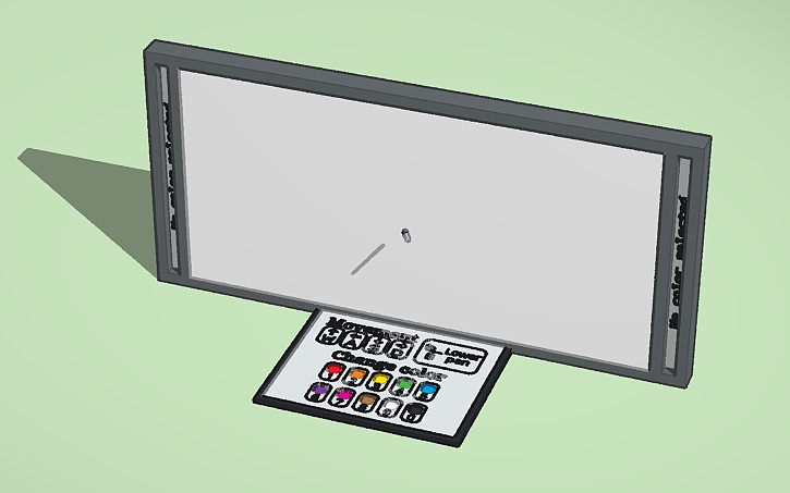 3D design Multi-color drawing board - Tinkercad