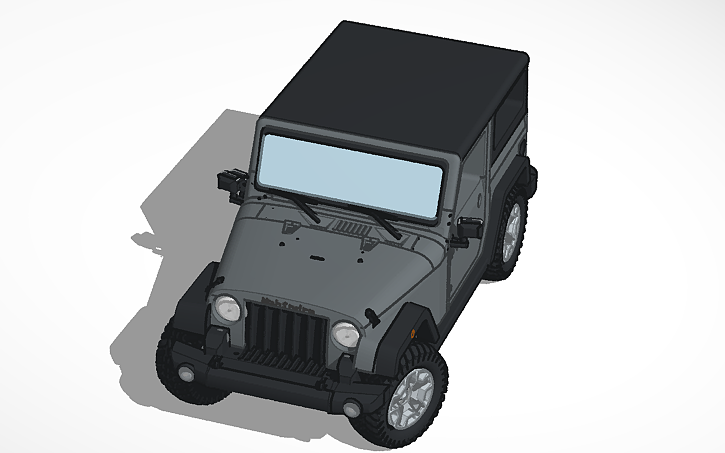 3D design Mahindra Thar - Tinkercad