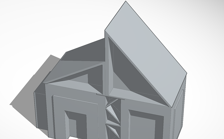 3D design Modern Home / Cabin - Tinkercad