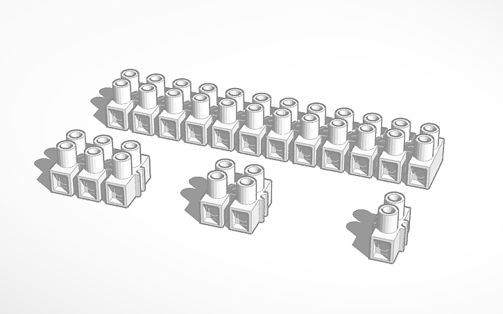 3D design Wire Connector Block - Tinkercad