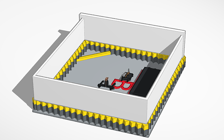 3D design Battlebots Ribbot simlab - Tinkercad