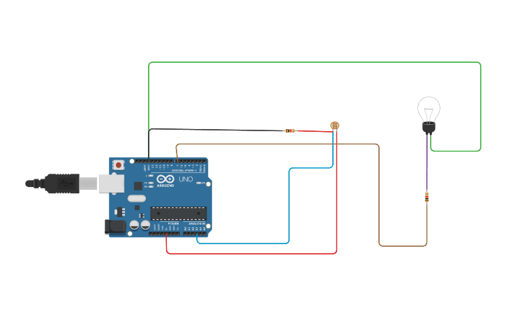 Light Sensor Using Arduino Circuit design Light Sensor using Arduino - Tinkercad