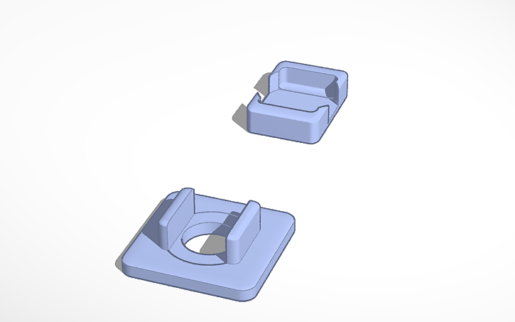 Micro Button Structure 3D design micro button mount - Tinkercad