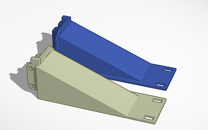 3D design RB5009 rack mount - Tinkercad
