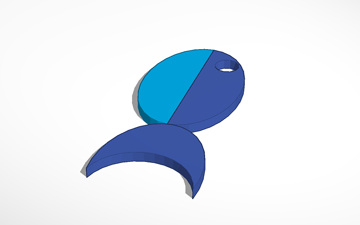 3D design fish - Tinkercad