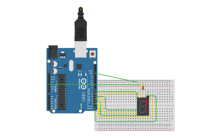 Circuit design countdown circuit - Tinkercad