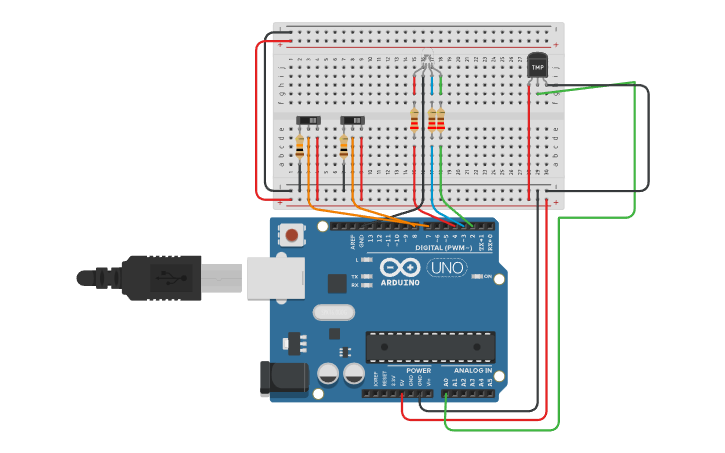 Circuit design SMART MUG - Tinkercad