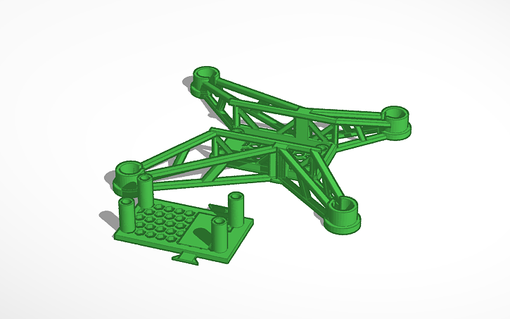 3D design drone frame - Tinkercad