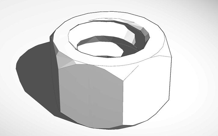 3D design M3 Nut for M3 Screws - Tinkercad