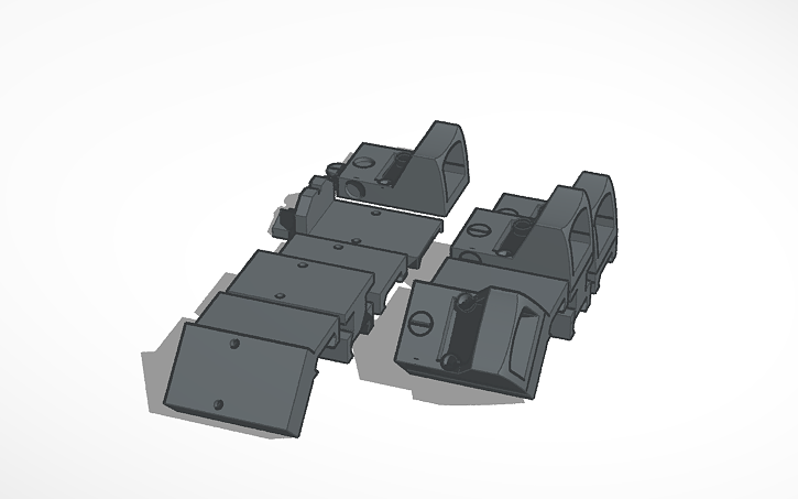 3D design RMR&mount - Tinkercad