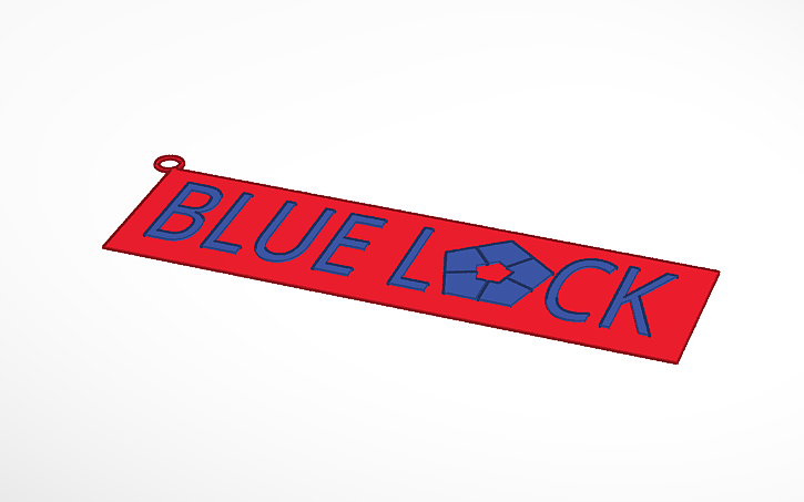 3D design Blue Lock - Tinkercad
