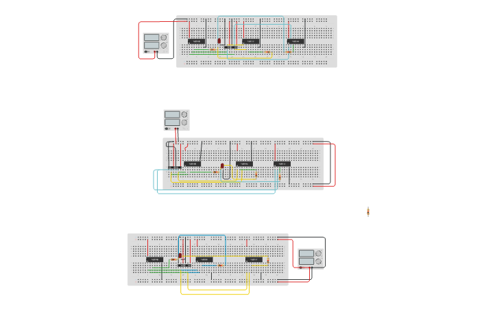 Circuit design combinational logic circuit - Tinkercad