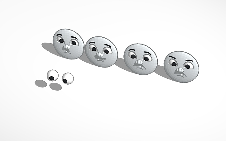 3D design Peter Sam Faces - Tinkercad