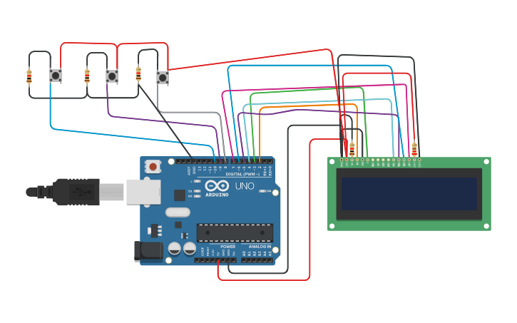 Circuit design clock - Tinkercad