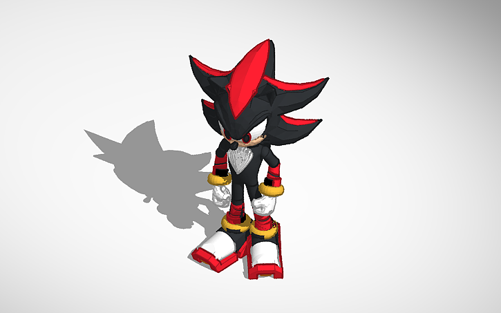 3D design Shadow the hedgehog V3 - Tinkercad