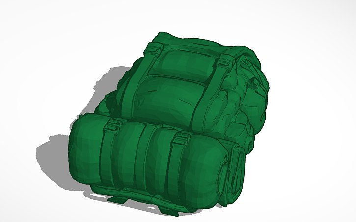 Cad Backpack 3D design Backpack - Tinkercad