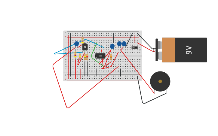 Circuit design EEE Project (555 Mini Amplifier) - Tinkercad