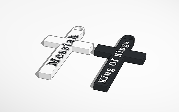 3D design Cross Keychains Mk4 - Tinkercad