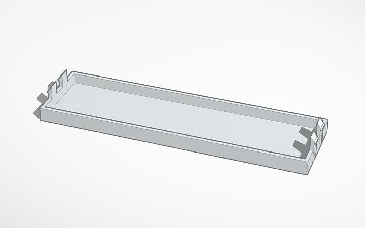 3D design PC Case Drive Bay Cover Plate - Tinkercad