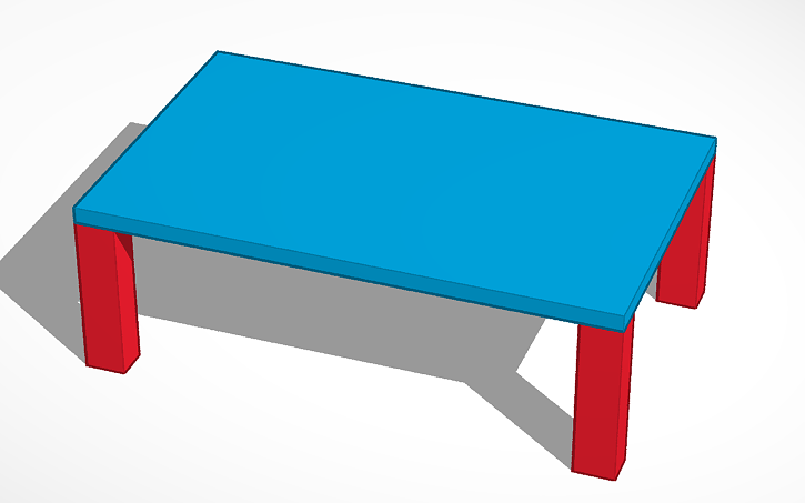 3D design table - Tinkercad